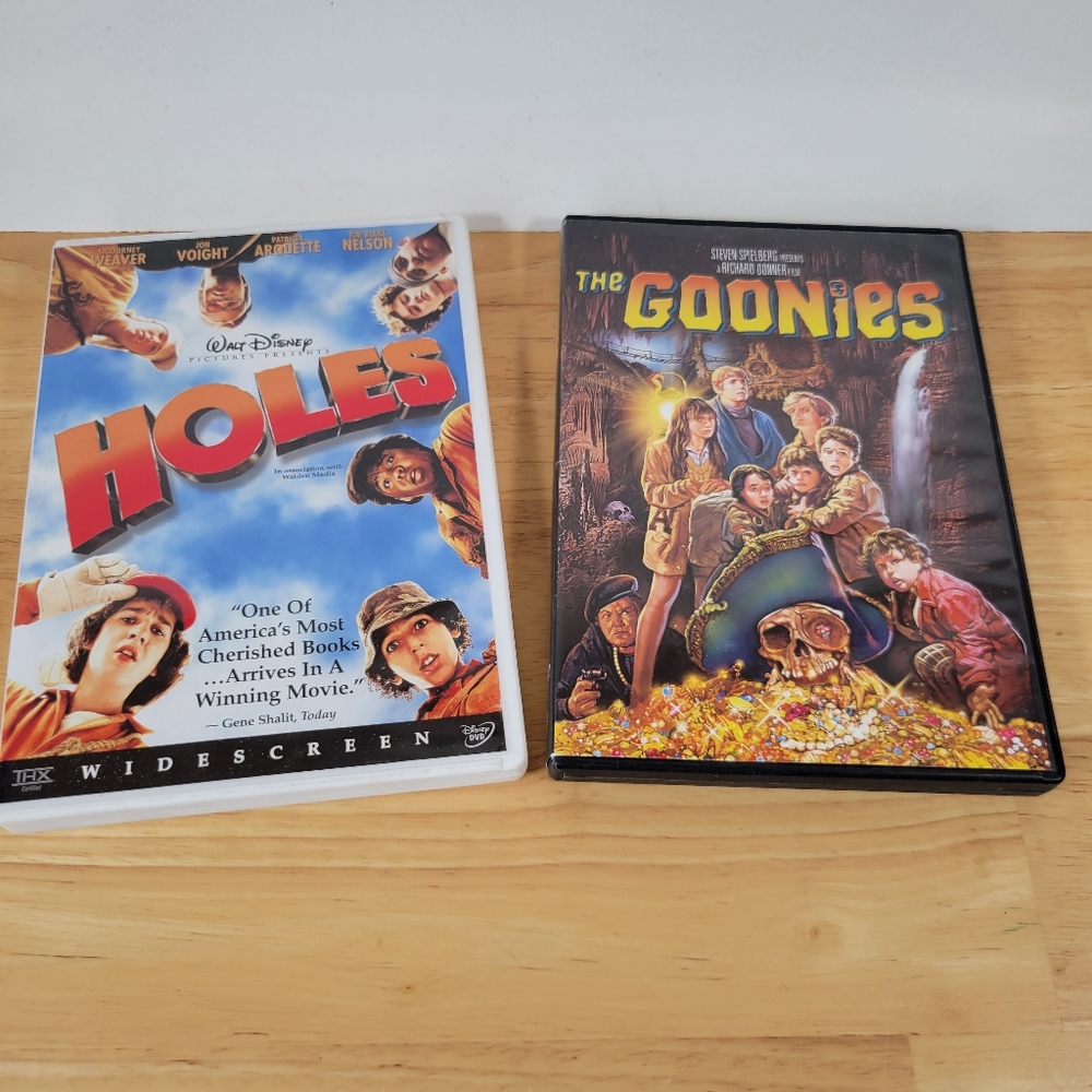 Disney Holes and The Goonies DVD's Classic Must Have Movies Cult Classics